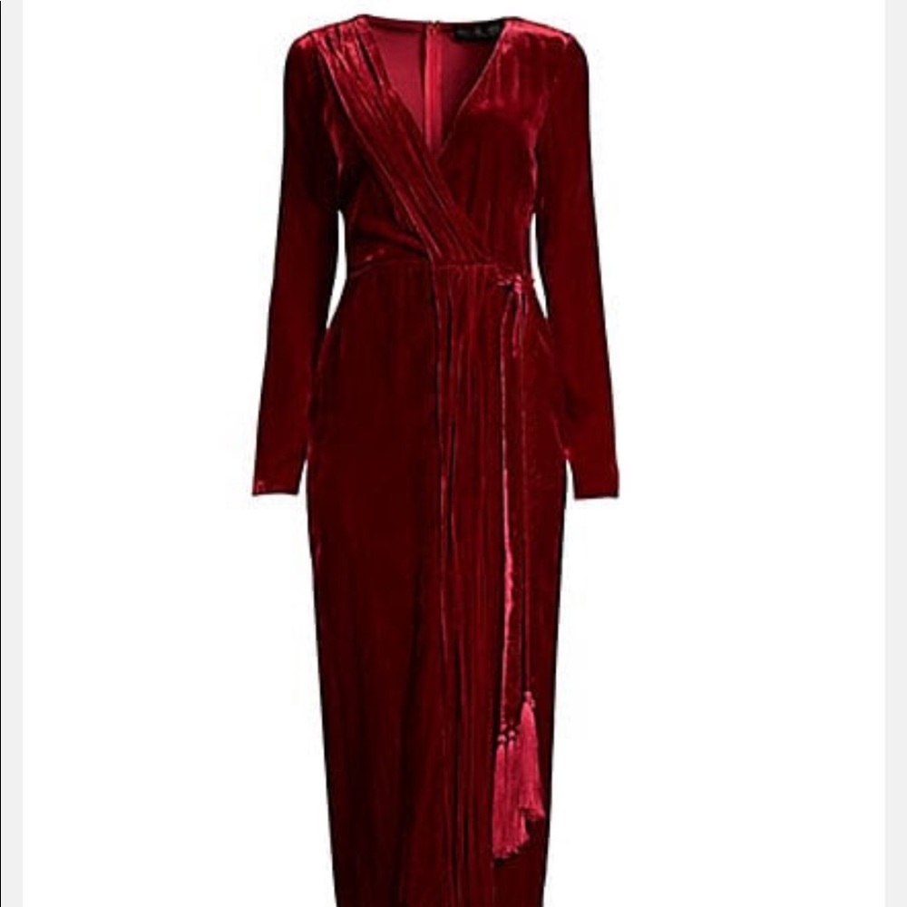 Rachel Zoe Velvet Aly Wrap Dress, Size 8